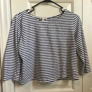 STRIPED GB CROP TOP